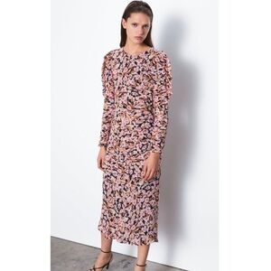 Zara Floral Long Sleeve Dress